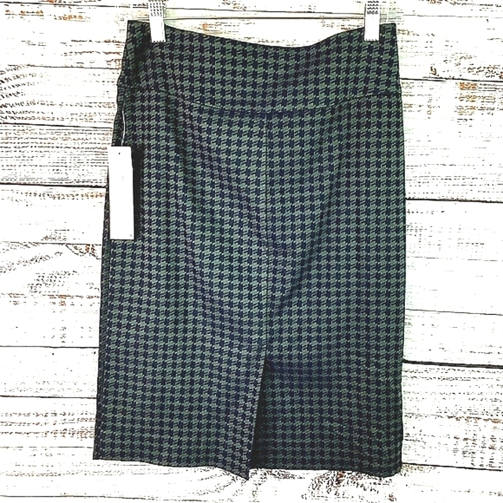 STITCH FIX SIZE S MARGARET M‎ PENCIL SKIRT MIDI OLIVE GREEN BLACK